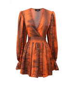 Robe courte imprimée animal