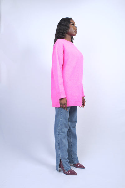 Pull over oversize rose