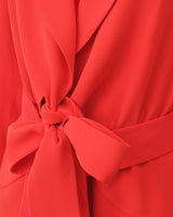 Veste corail avec ceinture