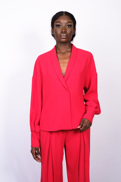 Blouse esprit veste châle