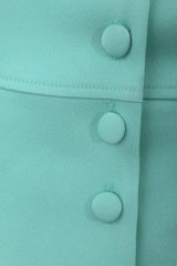 Blouses vert d’eau col carré