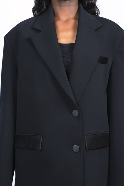 Costume oversize bi-matière cargo chic (ensemble)