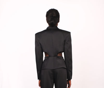 Veste Cintrée ouverte noir