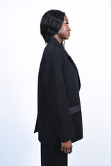 Costume oversize bi-matière cargo chic (ensemble)