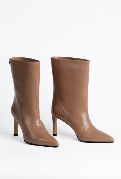 Bottines en cuir d’agneau chaires