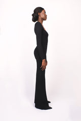 Combinaison noire sculptante.