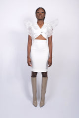 Jupe crayon taille haute