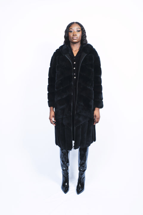 Manteau en 100% fourrure