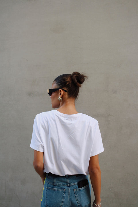 Tee-shirt blanc Mijes oversize