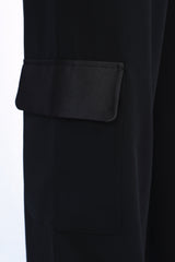 Costume oversize bi-matière cargo chic (ensemble)