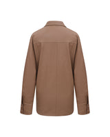 Chemise nude en cuir d’agneau