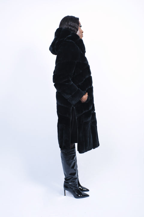 Manteau en 100% fourrure