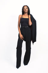 Costume oversize bi-matière cargo chic (ensemble)