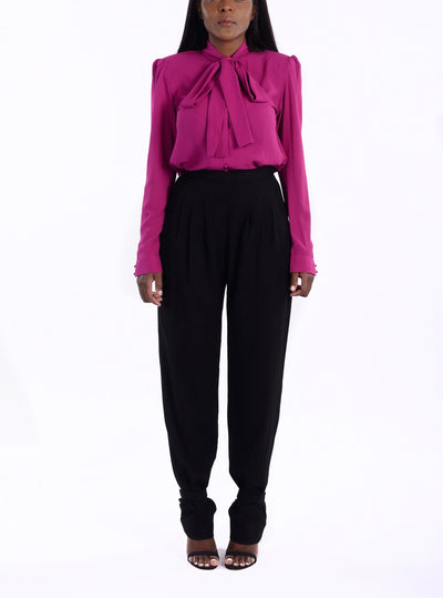 Pantalon Noir à Sangles