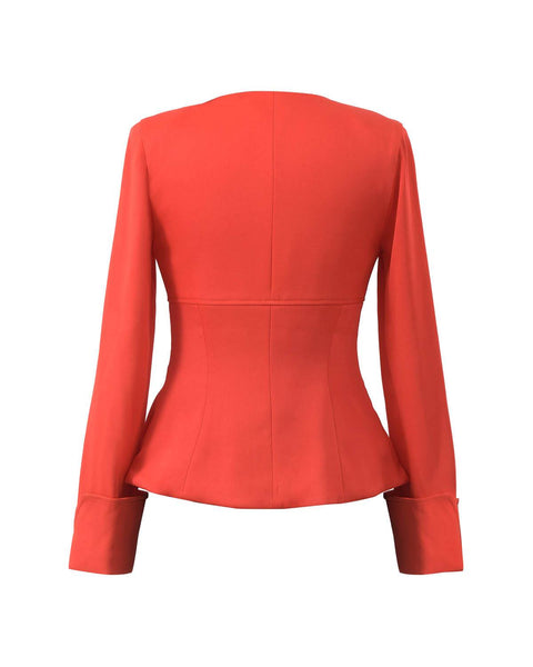 Blouse Façon Veste Corail