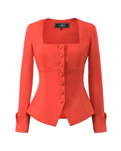 Blouse Façon Veste Corail
