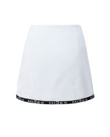 Mini-jupe noire et blanche asymétrique