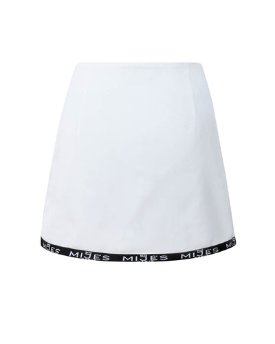 Mini-jupe noire et blanche asymétrique