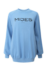 Sweat-shirt bleu ciel logo mijes
