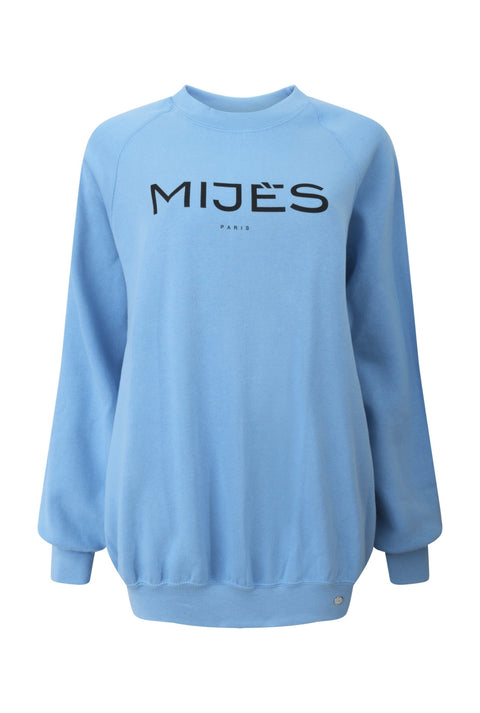 Sweat-shirt bleu ciel logo mijes