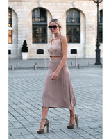 Crop-top en laine, boutons avec logo Mijes