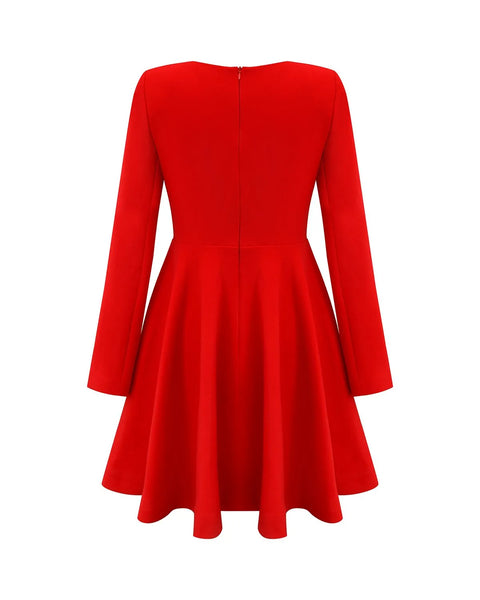 Robe patineuse rouge majestueuse