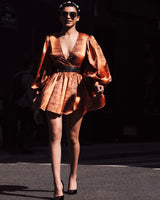 Robe courte imprimée animal