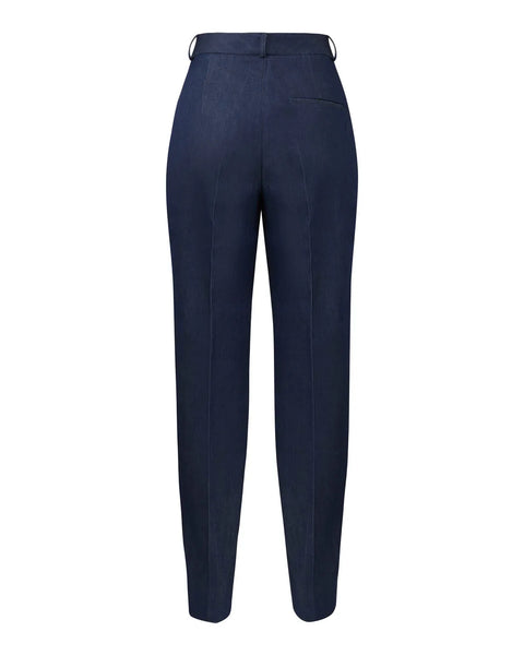 Pantalon en denim taille haute