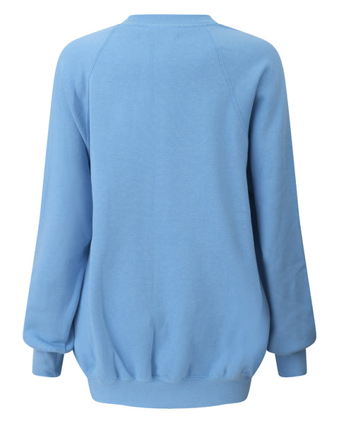 Sweat-shirt bleu ciel logo mijes