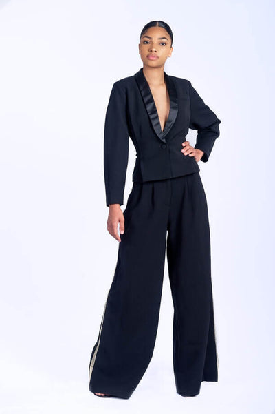 Veste un Bouton col châle