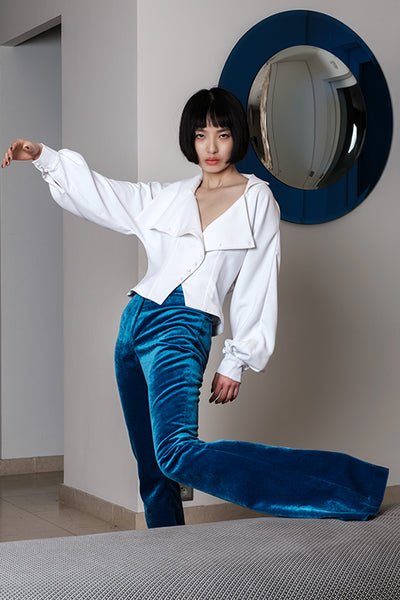 Blouse Col Asymétrique