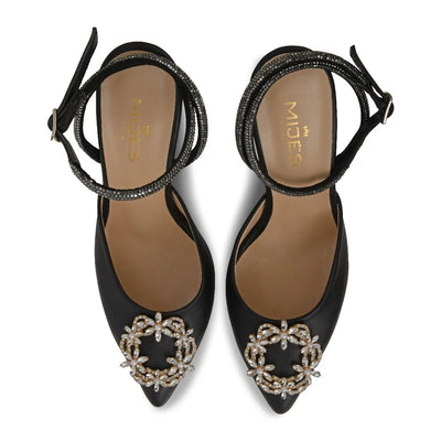 Escarpins noirs à brides