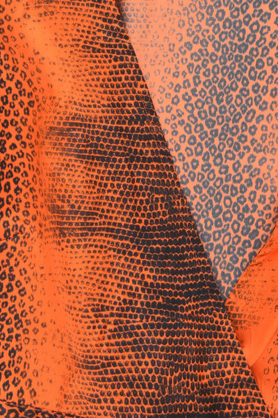 Robe courte imprimée animal