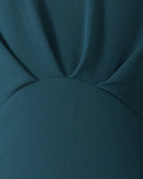 Robe Manches papillon bleu canard