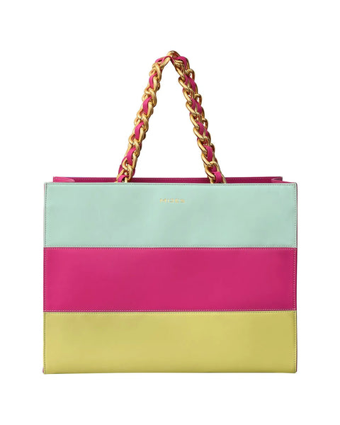 Sac jumbo-mij jaune multicolore