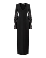 Robe longue Manches sequins