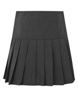 Mini-jupe taille haute plissée façon écossaise