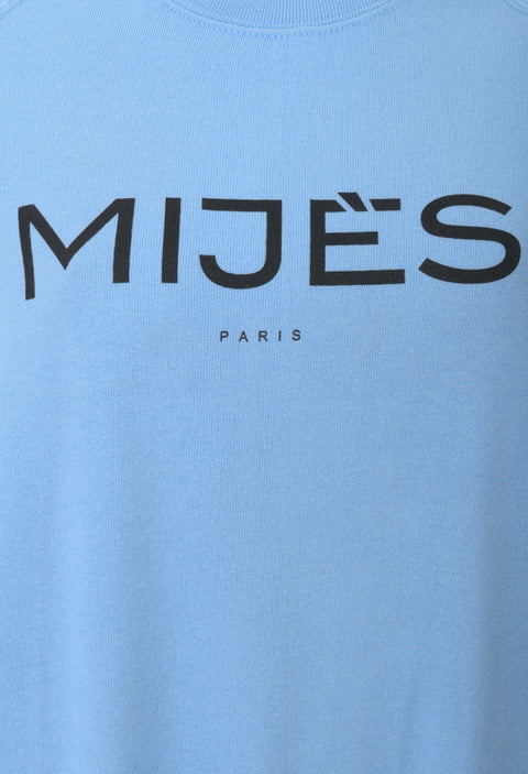 Sweat-shirt bleu ciel logo mijes