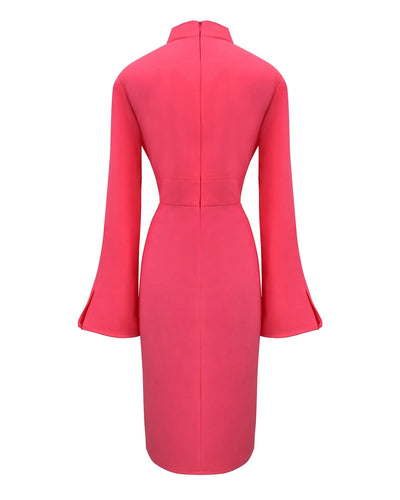 Robe crayon rose saumon