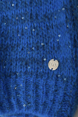 Cardigan en Maille Bleu