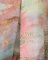 Robe longue en soie à deux fentes