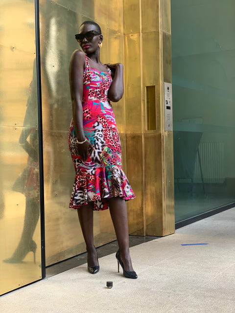 Robe Innes à motif animal