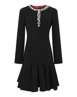 Robe noire strass